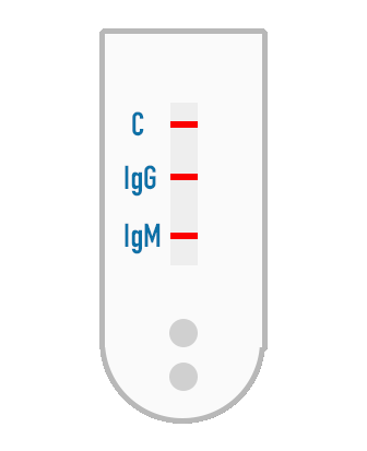 Test Sierologico Fai da te Positivo IgM IgG