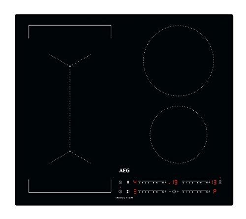 AEG IKB64443IB Piano cottura ad induzione MaxiSense® 60 cm, 4 zone di cottura, con funzione Bridge e superficie antigraffio
